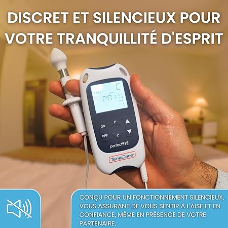 Électrode intravaginale TensCare et électrodes adhésives pour le traitement du plancher pelvien masculin